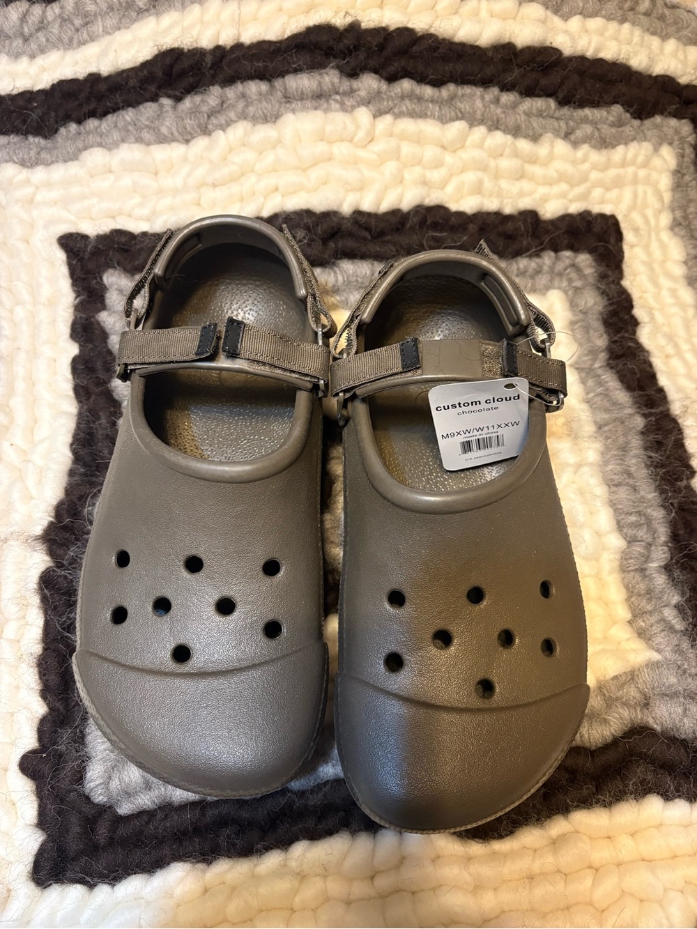 CROCS Customer Cloud Chocolate Colored
